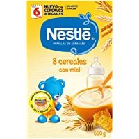 NESTLÉ Papilla 8 cereales con Miel - Alimento Para bebés - Paquete de 600g